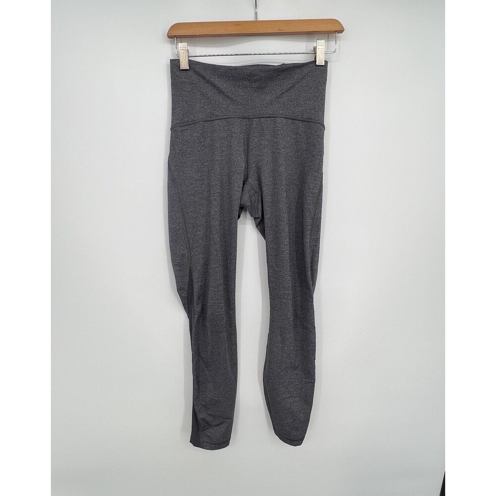 Lululemon Train Times 7/8 Leggings  27"  Size 6 Gray Yoga Athletic Workout Gym